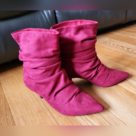 Journee Collection Women's Burgundy Jo Booties Size 9 Brand New ✨️ - Picture 6 of 11